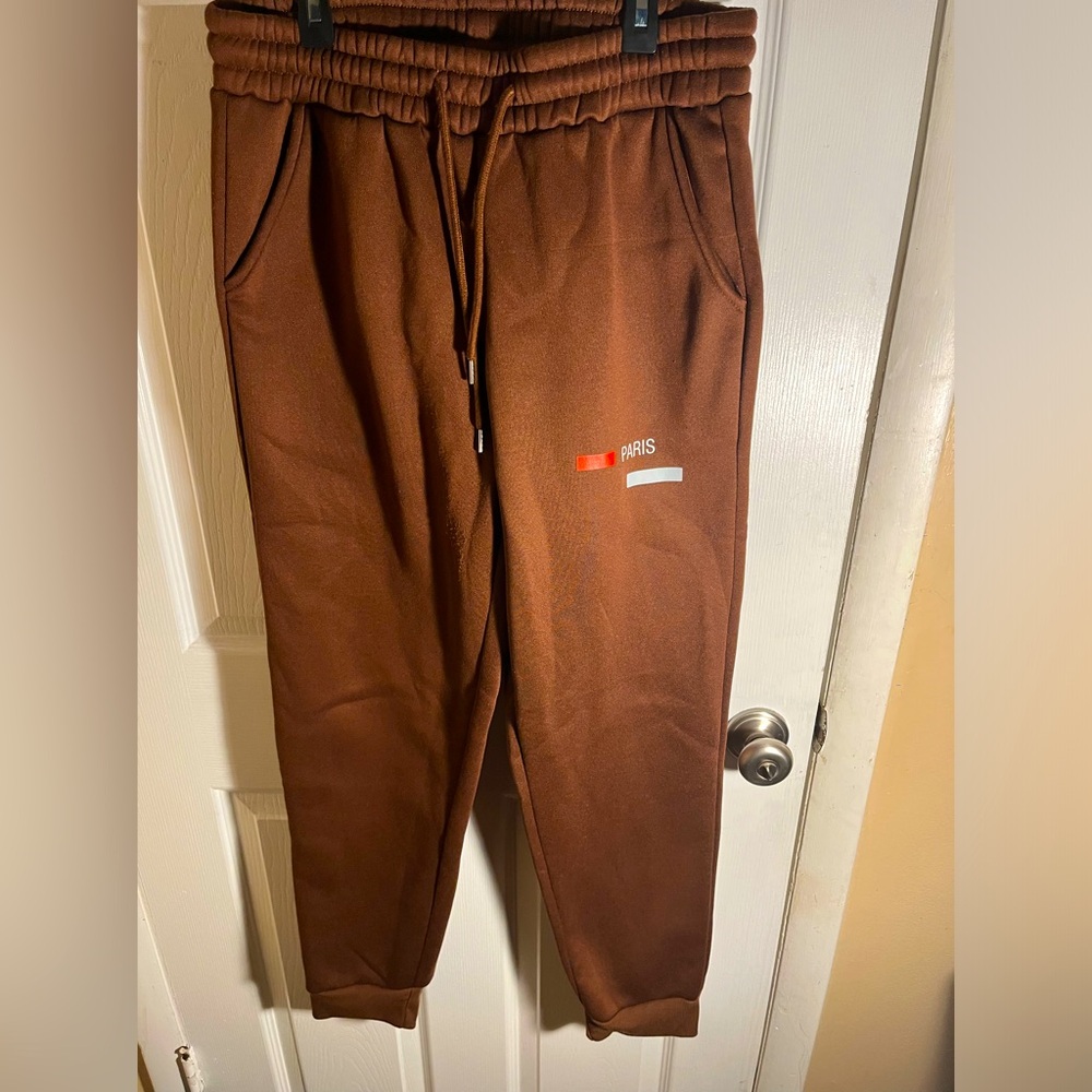 men’s sweatpants brown